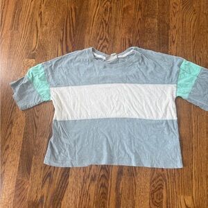 Anthropologie Saturday Sunday crop tee M